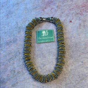 Leighton and Co. Gold and Silver toned  hand made necklace